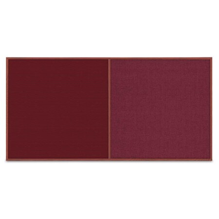 United Visual Products Enclosed Corkboard, 3 Door, 96"x48", 4" Fra UV3413-SATIN-BLSPRU